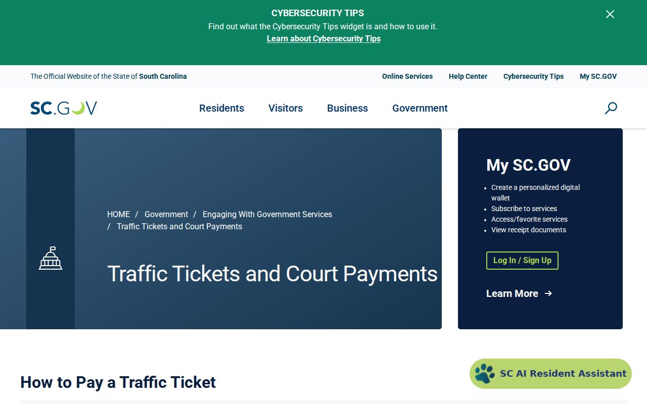 Kershaw County traffic warrant payment guide and case lookup steps
